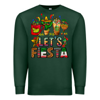 Sports Green Let's Fiesta Mexico Coffee Cups With Cactus Premium Sweatshirt - FaDigitalArtStudio