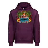 Mauve Wine Summer Urban Hoodie - CowhideDigitalArt