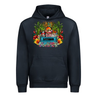 Navy Summer Urban Hoodie - CowhideDigitalArt