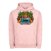 Pigment Salmon Summer Urban Hoodie - CowhideDigitalArt