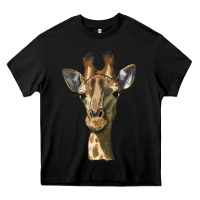 Black giraffe head Heavy Core Tee - LillyAllenDesigns