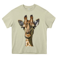Mossy giraffe head Heavy Core Tee - LillyAllenDesigns