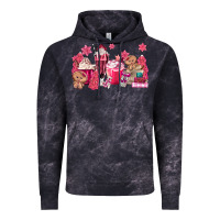 Cloud Black pink gingerbread coffee Vintage Hoodie - MaliasSmallBusiness