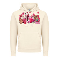 Vintage Artic pink gingerbread coffee Vintage Hoodie - MaliasSmallBusiness
