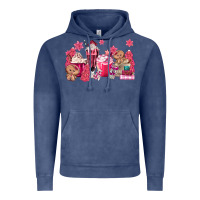 Vintage Denim pink gingerbread coffee Vintage Hoodie - MaliasSmallBusiness