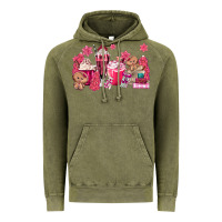 Pink Gingerbread Coffee Vintage Hoodie | Teevron