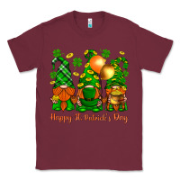 Burgundy happy st. patricks day with gnomies Classic Tee - BundleAndBundleShop
