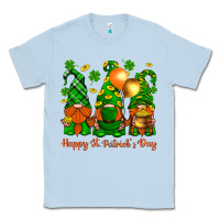 Dusty Blue happy st. patricks day with gnomies Classic Tee - BundleAndBundleShop