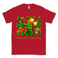 Red happy st. patricks day with gnomies Classic Tee - BundleAndBundleShop