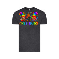 Vintage Black LGBTQ Free Hugs Gnomes Vintage Tee - BundleAndBundleShop