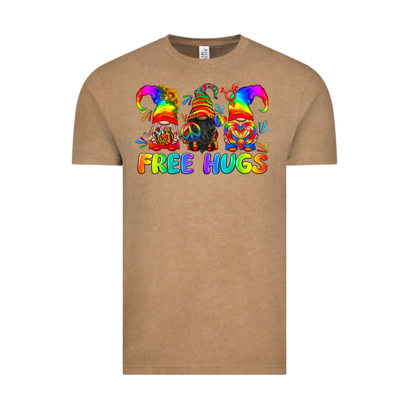Lgbtq Free Hugs Gnomes Vintage Tee by BundleAndBundleShop | Teevron