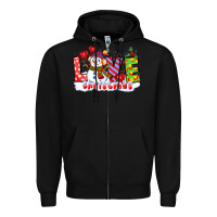 Black love christmas snowman Zipper Hoodie - CowGirlArtShop