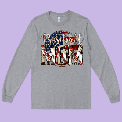 American Baseball Dad Long Sleeve Tee Designed By Bettercallsaul