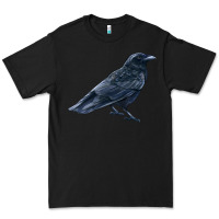 Black American Crow Premium Tee - LillyAllenDesigns