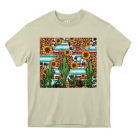 Mossy western cactus and sunflowers Heavy Core Tee - Jasminsmagicworld