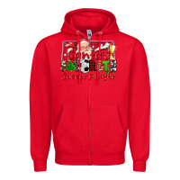 Red santas favorite soccer player Zipper Hoodie - CowGirlArtShop