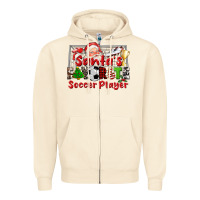 Sandshell santas favorite soccer player Zipper Hoodie - CowGirlArtShop