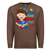 Chestnut Stim your heart out Premium Sweatshirt - FaDigitalArtStudio
