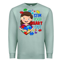 Seafoam Stim your heart out Premium Sweatshirt - FaDigitalArtStudio