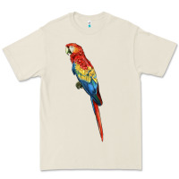 Bone Scarlet Macaw Parrot Premium Tee - LillyAllenDesigns