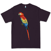 Plum Scarlet Macaw Parrot Premium Tee - LillyAllenDesigns