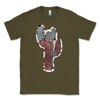 Army Green Cowhide Old Cactus Classic Tee - RanaPortraitStore