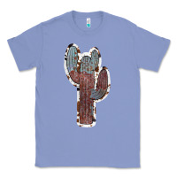 Colony Blue Cowhide Old Cactus Classic Tee - RanaPortraitStore