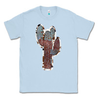 Dusty Blue Cowhide Old Cactus Classic Tee - RanaPortraitStore