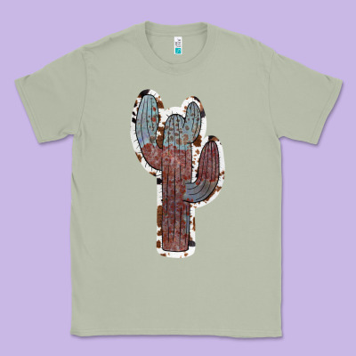 Cowhide Old Cactus Classic Tee Designed By Ranaportraitstore