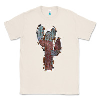 Natural Cowhide Old Cactus Classic Tee - RanaPortraitStore