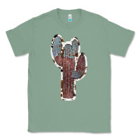 Sage Cowhide Old Cactus Classic Tee - RanaPortraitStore