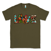 Army Green love rodeo Classic Tee - JahusDesignShop