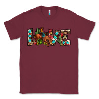 Burgundy love rodeo Classic Tee - JahusDesignShop