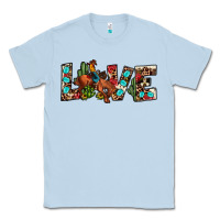 Dusty Blue love rodeo Classic Tee - JahusDesignShop