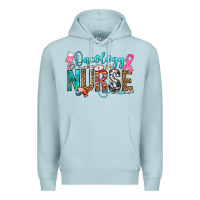 Blue Mist oncology nurse Premium Hoodie - OliviaCreatesArt