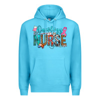 Ocean Blue oncology nurse Premium Hoodie - OliviaCreatesArt