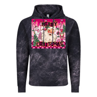 Cloud Black merry pink christmas santa Vintage Hoodie - MaliasSmallBusiness