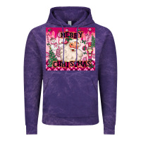 Cloud Purple merry pink christmas santa Vintage Hoodie - MaliasSmallBusiness