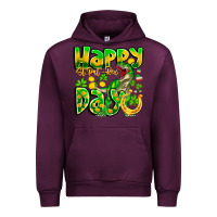 Mauve Wine Happy St Patricks Rex Day Urban Hoodie - CowhideDigitalArt