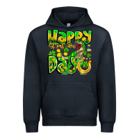 Navy Happy St Patricks Rex Day Urban Hoodie - CowhideDigitalArt