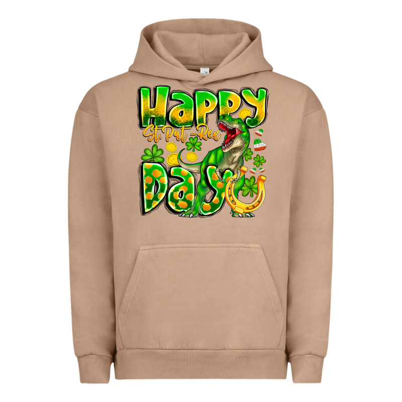 Happy St Patricks Rex Day Urban Hoodie by CowhideDigitalArt | Teevron