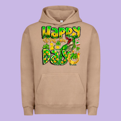 Happy St Patricks Rex Day Urban Hoodie Designed By Cowhidedigitalart