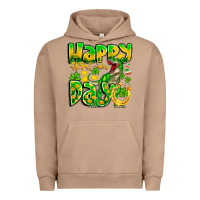 Pigment Burro Happy St Patricks Rex Day Urban Hoodie - CowhideDigitalArt