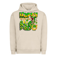 Pigment French Oak Happy St Patricks Rex Day Urban Hoodie - CowhideDigitalArt