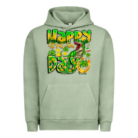 Pigment Oil Green Happy St Patricks Rex Day Urban Hoodie - CowhideDigitalArt