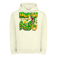 Pigment Pistachio Happy St Patricks Rex Day Urban Hoodie - CowhideDigitalArt