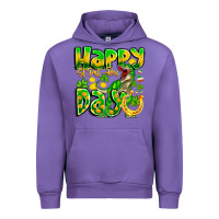 Tulip Happy St Patricks Rex Day Urban Hoodie - CowhideDigitalArt