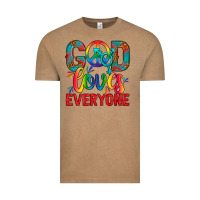 Vintage Coffee LGBTQ+ God Loves Everyone Vintage Tee - BundleAndBundleShop