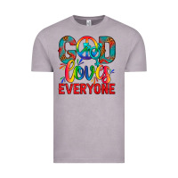 Lgbtq+ God Loves Everyone Vintage Tee | Teevron