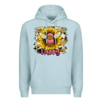 Blue Mist bee happy Premium Hoodie - JahusDesignShop